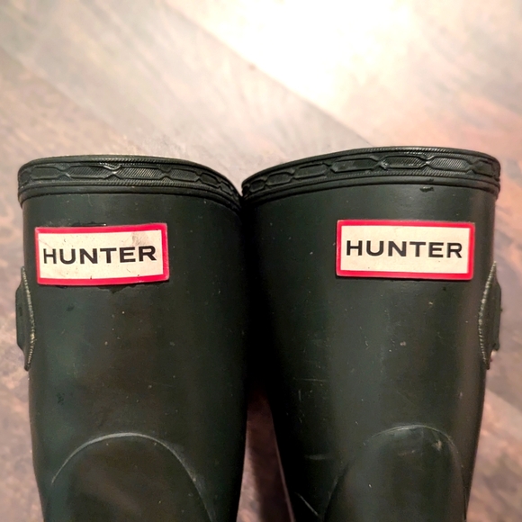 Hunter Original Short Boots Dark Green Size US 7/8 EU 38 - Picture 11 of 11